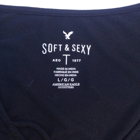 American Eagle Soft and Sexy Bell Sleeves Drape L - Picture 4 of 4